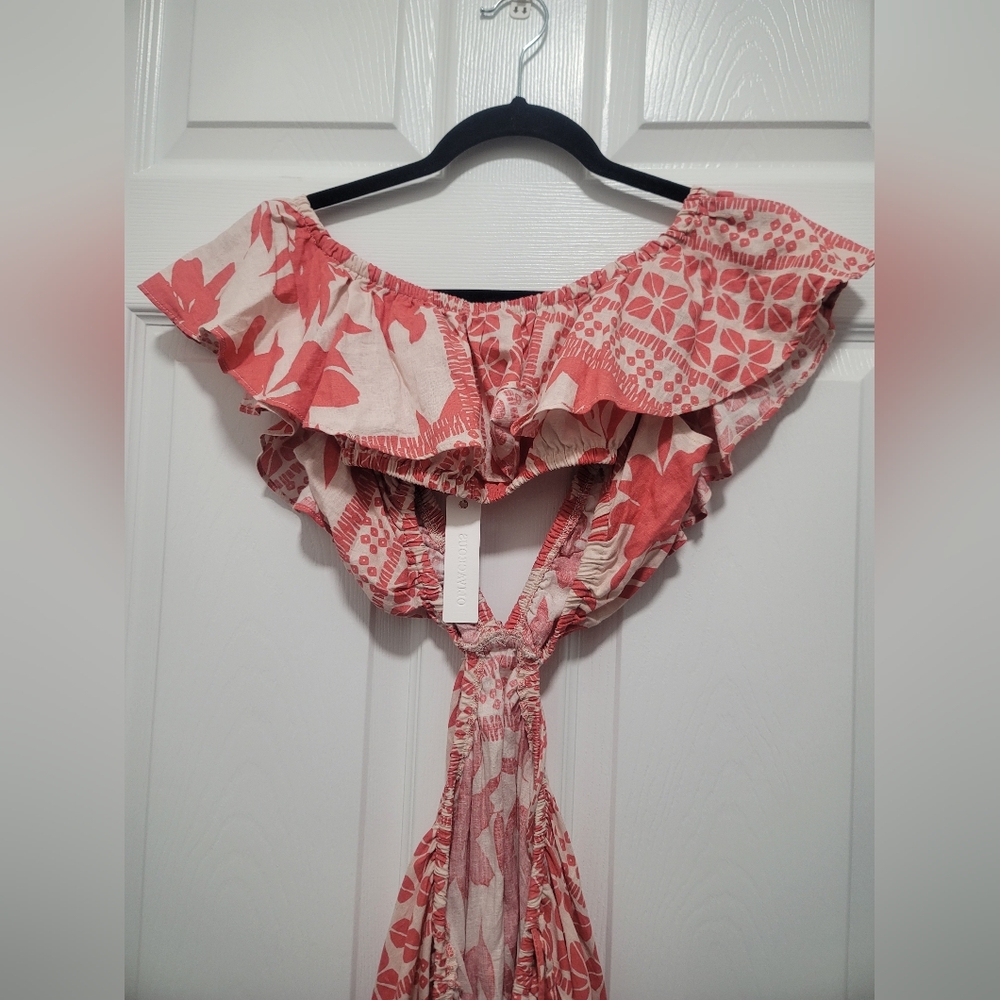 Oliviaceous Elegant Pink and Cream Mini Dress Dize S - Picture 9 of 9